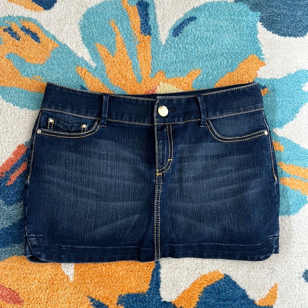 Armani exchange denim mini skirt 4